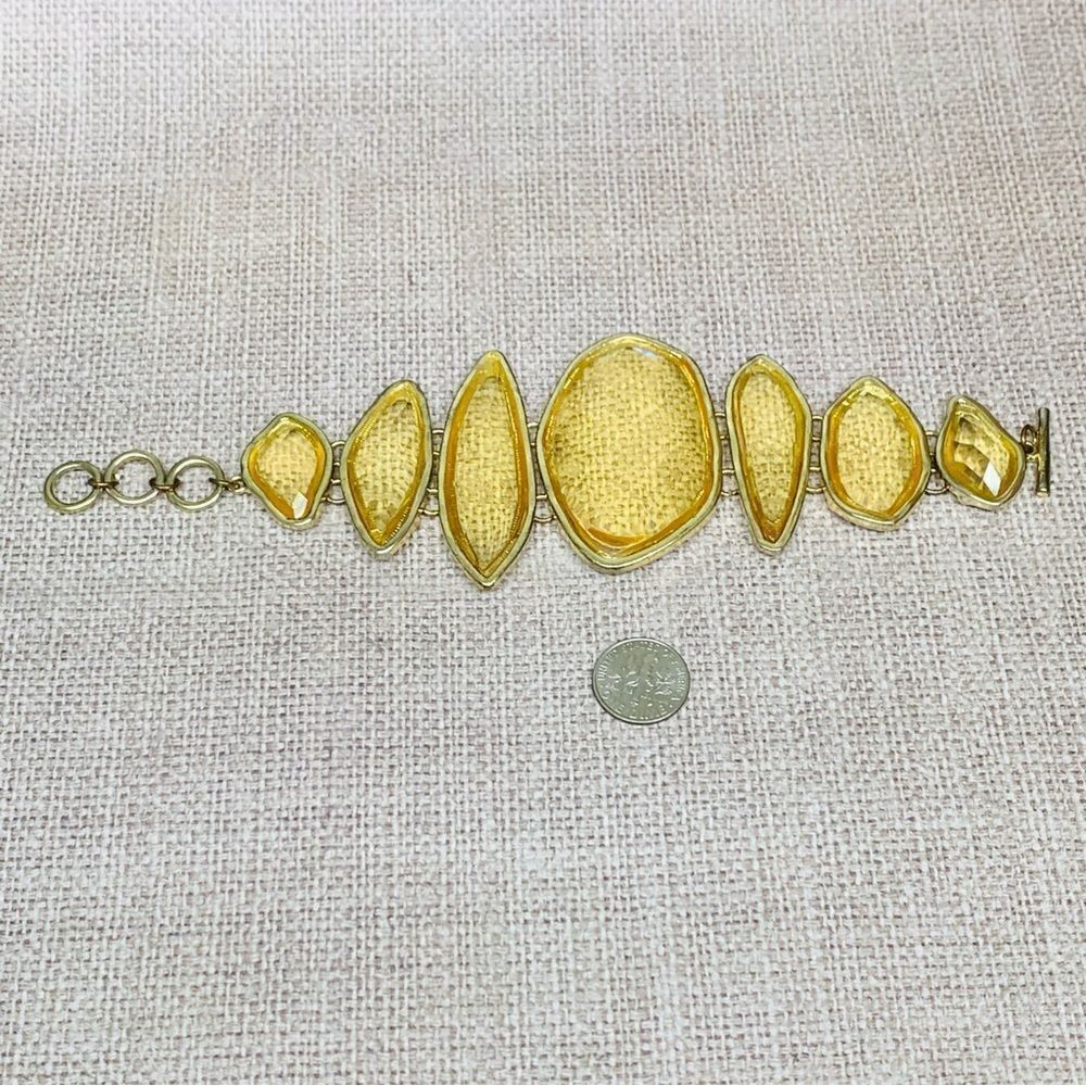 Gold Yellow Acrylic Crystal Bracelet‎